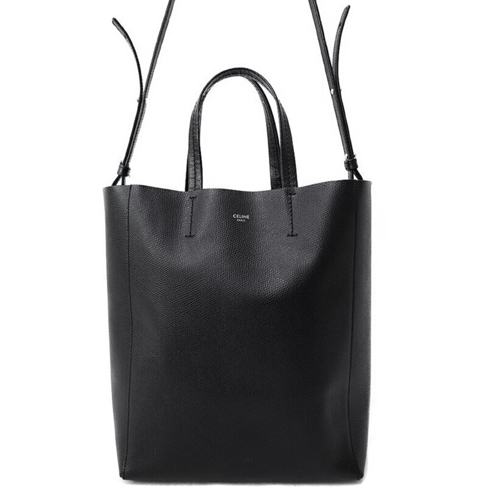 Celine Cabas Vertical 2way Crossbody Bag Grained Calf Leather - Picture 1 of 9